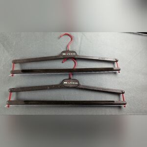 Kiton Black and Red Clothing Hangers